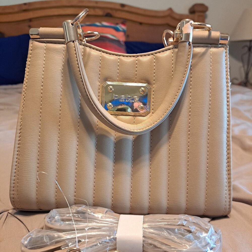 bebe Mini Tote Top Handle Crossbody Bag